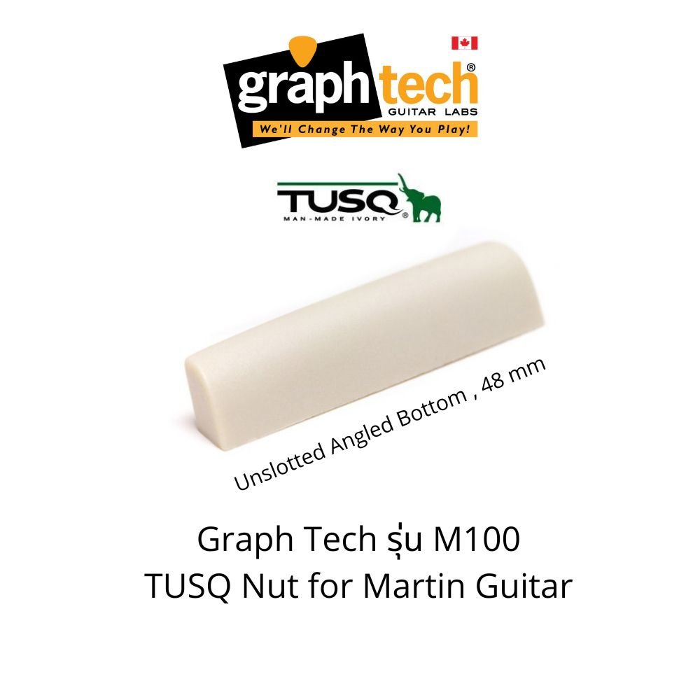 TUSQ Nut PQ-M100 Unslotted Angled Bottom for Martin Guitar