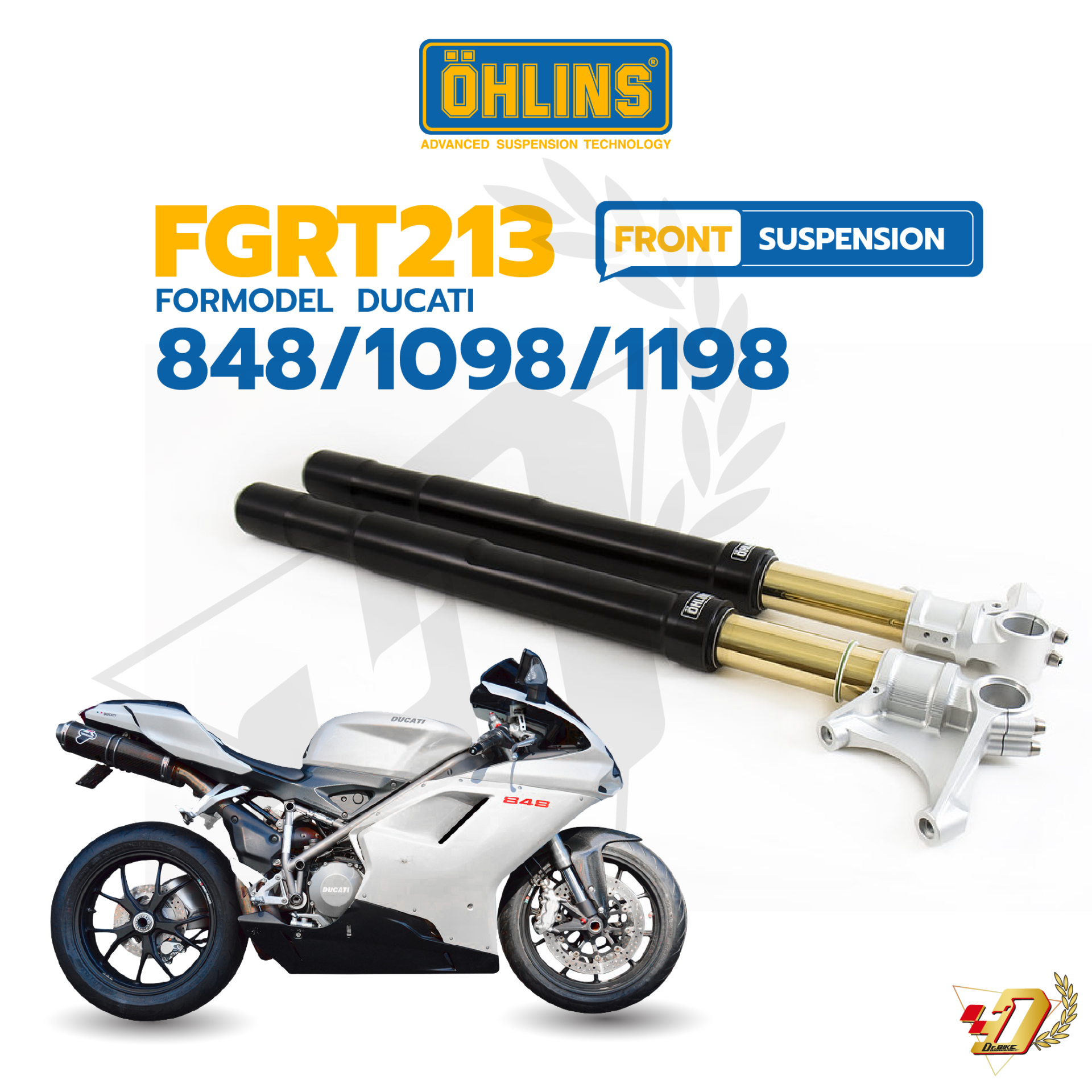โช๊คหน้า OHLINS FGRT 213 สำหรับ DUCATI 848