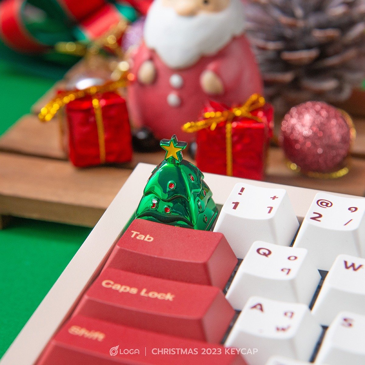 LOGA Metallic keycap : Merry Christmas