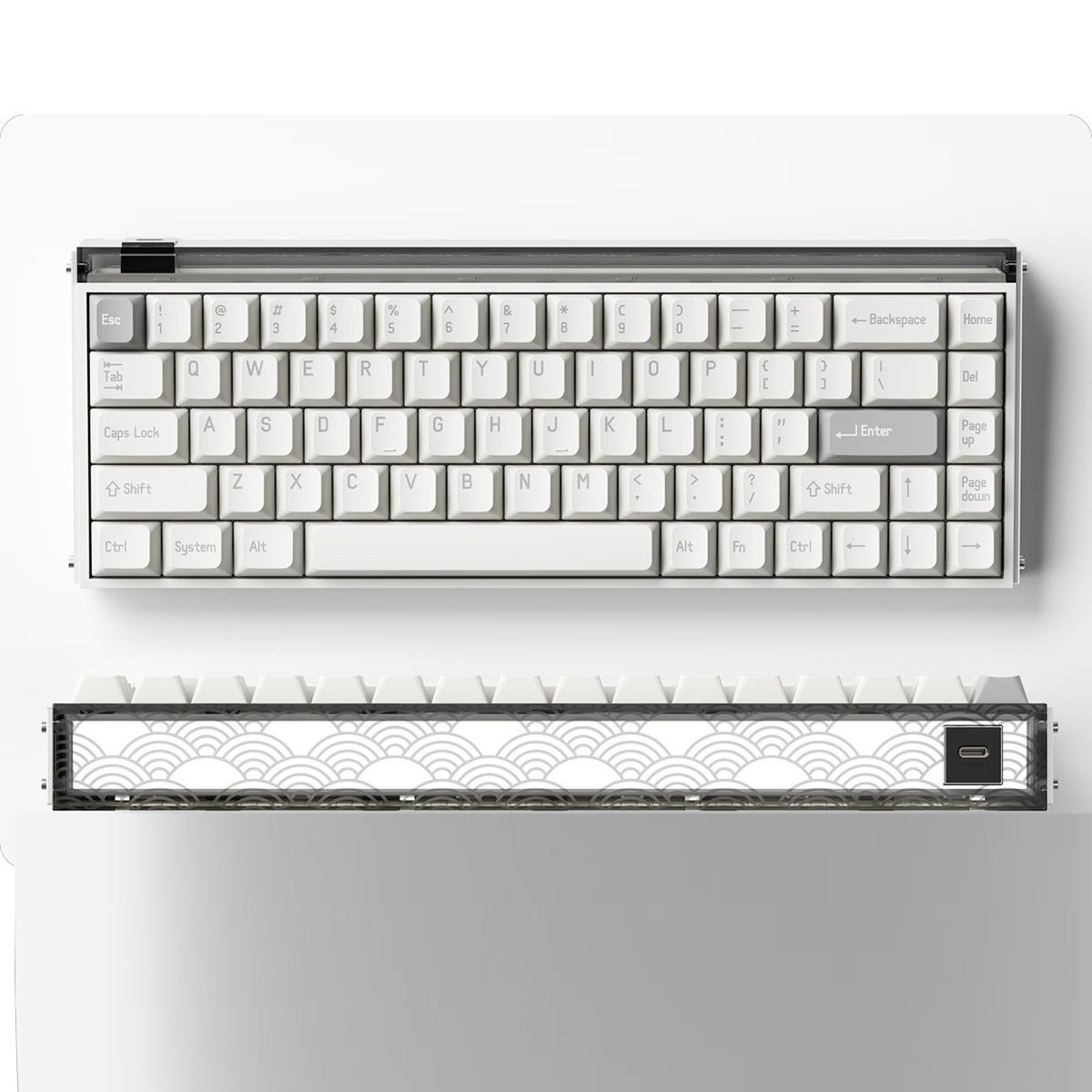 Melgeek Made68 PRO ホワイト/グレー Melgeek Made68 PRO Melgeek Made68 PRO ホワイト/グレー Melgeek Made68 PRO