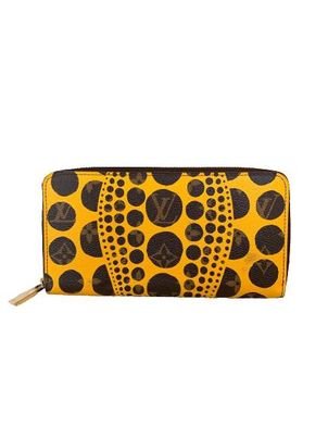 Louis Vuitton Monogram Yayoi Kusama Pumpkin Dots Yellow Zippy Wallet