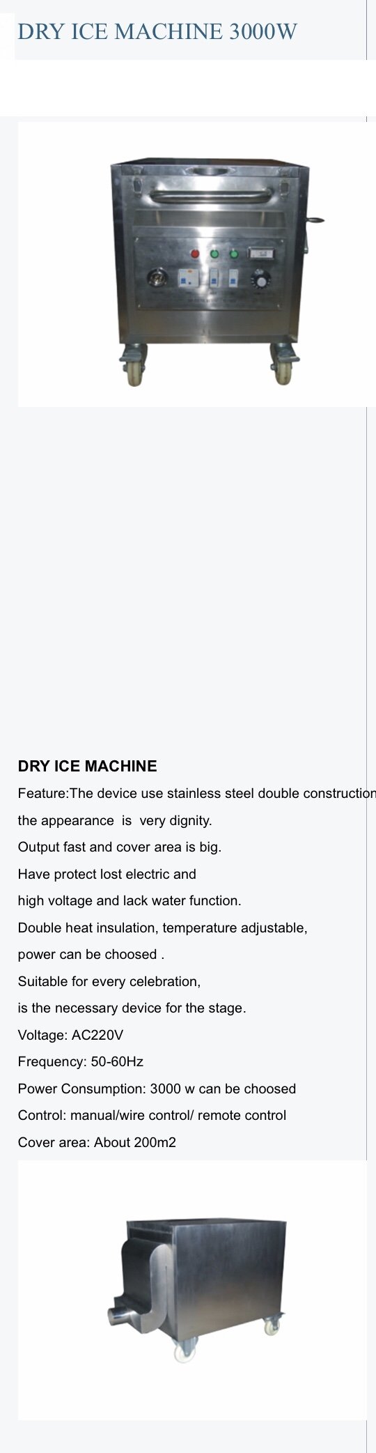Dry Ice 3000 w