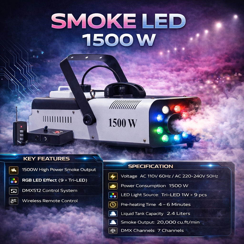 SMOKE 1500W LED