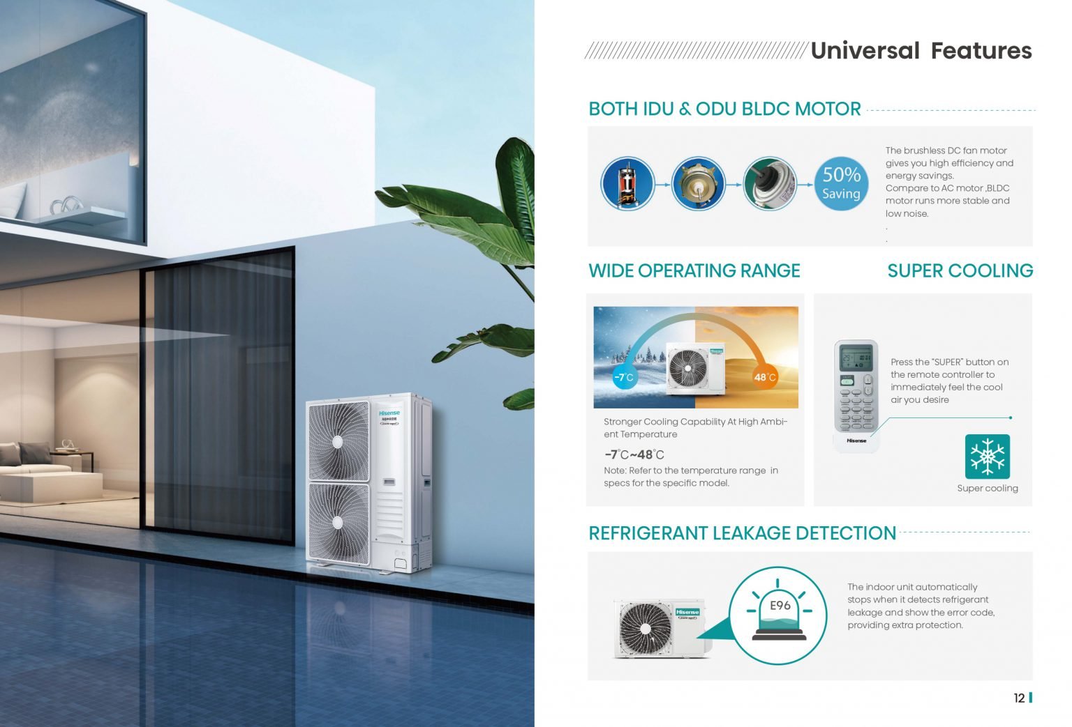 Floor Ceiling Cassette Hisense Inverter Catalog โบรชัวร์แอร์ Hisense ...