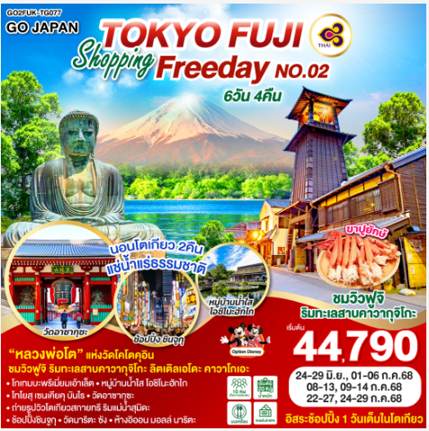 TOKYO FUJI SHOPPING FREE DAY NO.02 6D 4N-TG