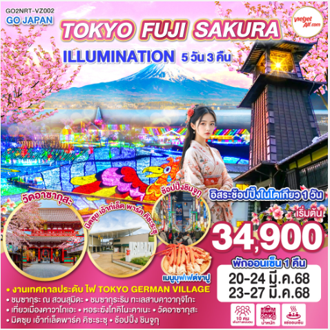 TOKYO FUJI SAKURA ILLUMINATION 5D 3N - VZ