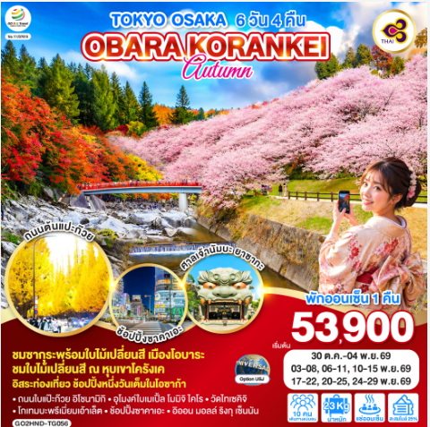 TOKYO OSAKA OBARA KORANKEI AUTUMN 6D 4N - TG