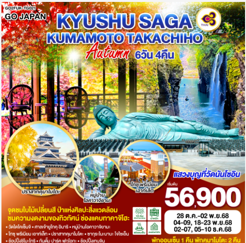 KYUSHU SAGA KUMAMOTO TAKACHIHO AUTUMN 6D 4N - TG