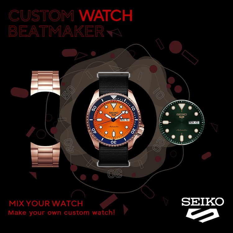 Seiko 5 Sports: Custom Watch Beat Maker