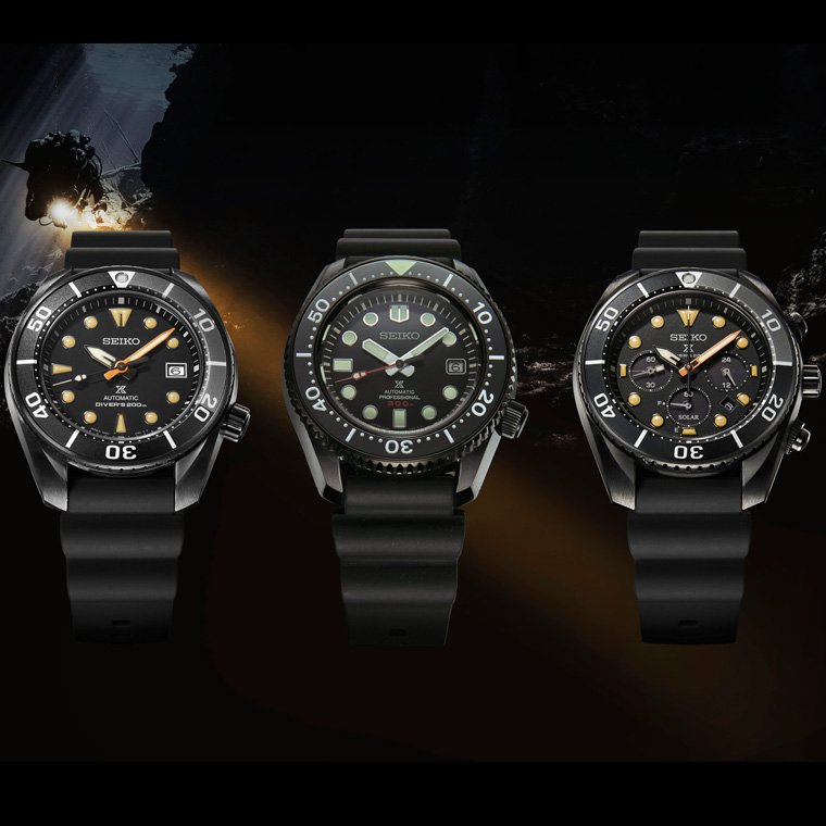 SEIKO PROSPEX BLACK SERIES Dark World of The Night-Time Sea