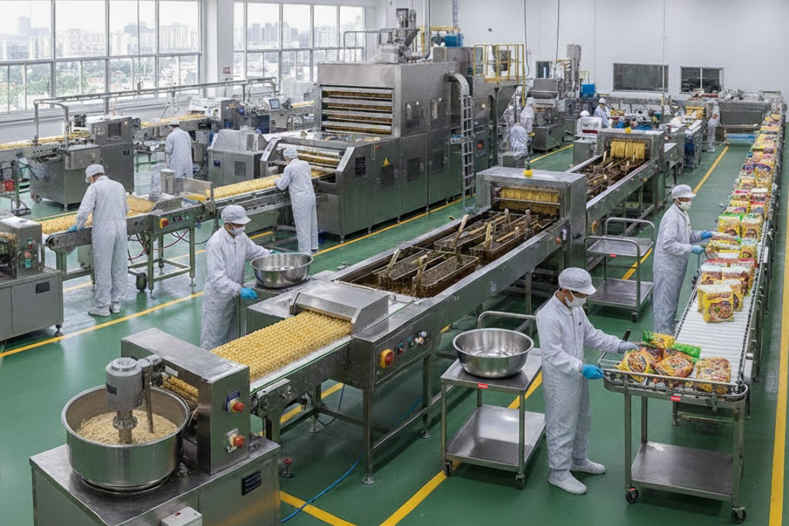  Đằng sau tô phở và mì ăn liền: Góc nhìn sâu sắc về các nhà máy sản xuất mì của Việt Nam