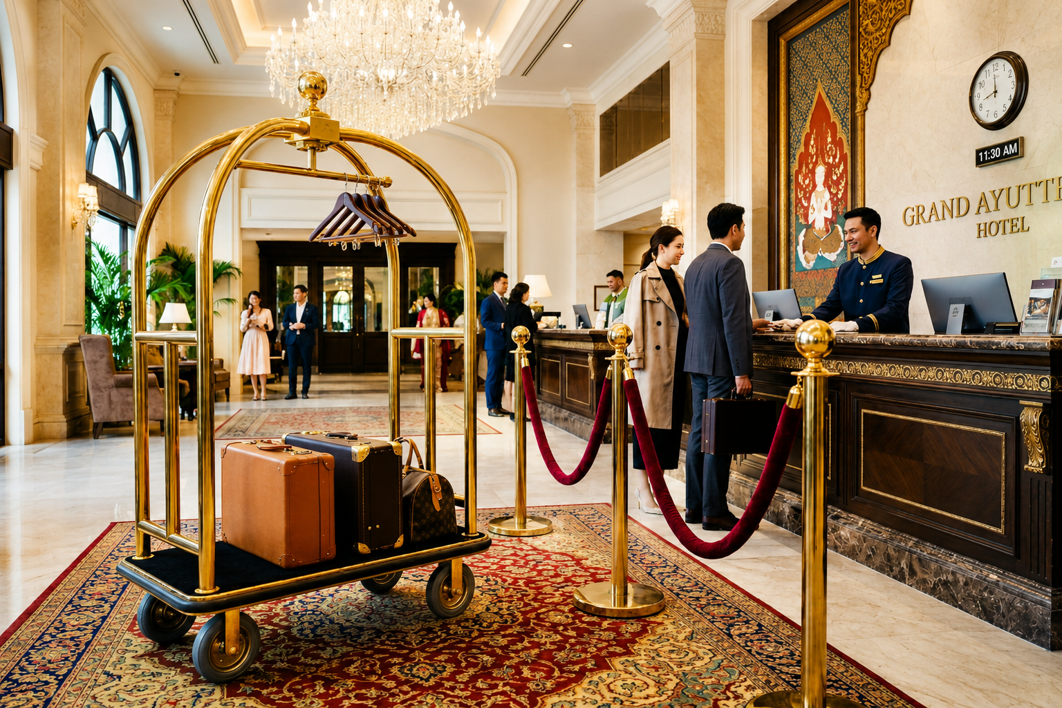 Danh sách trang thiết bị cần thiết cho một khách sạn mới, được phân loại theo các khu vực chính