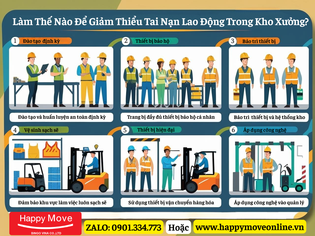 Làm Thế Nào Để Giảm Thiểu Tai Nạn Lao Động Trong Kho Xưởng?
