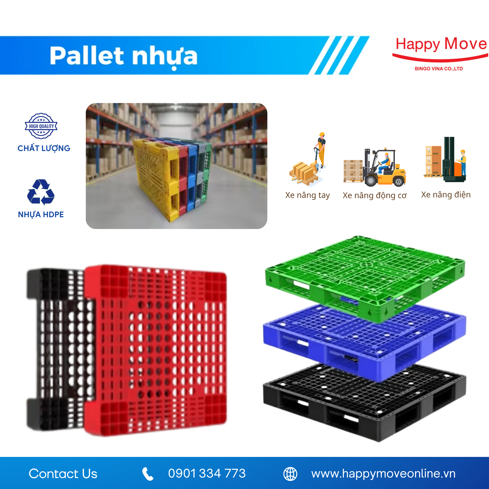 Pallet Nhựa Là Gì? Phân Loại Pallet Nhựa