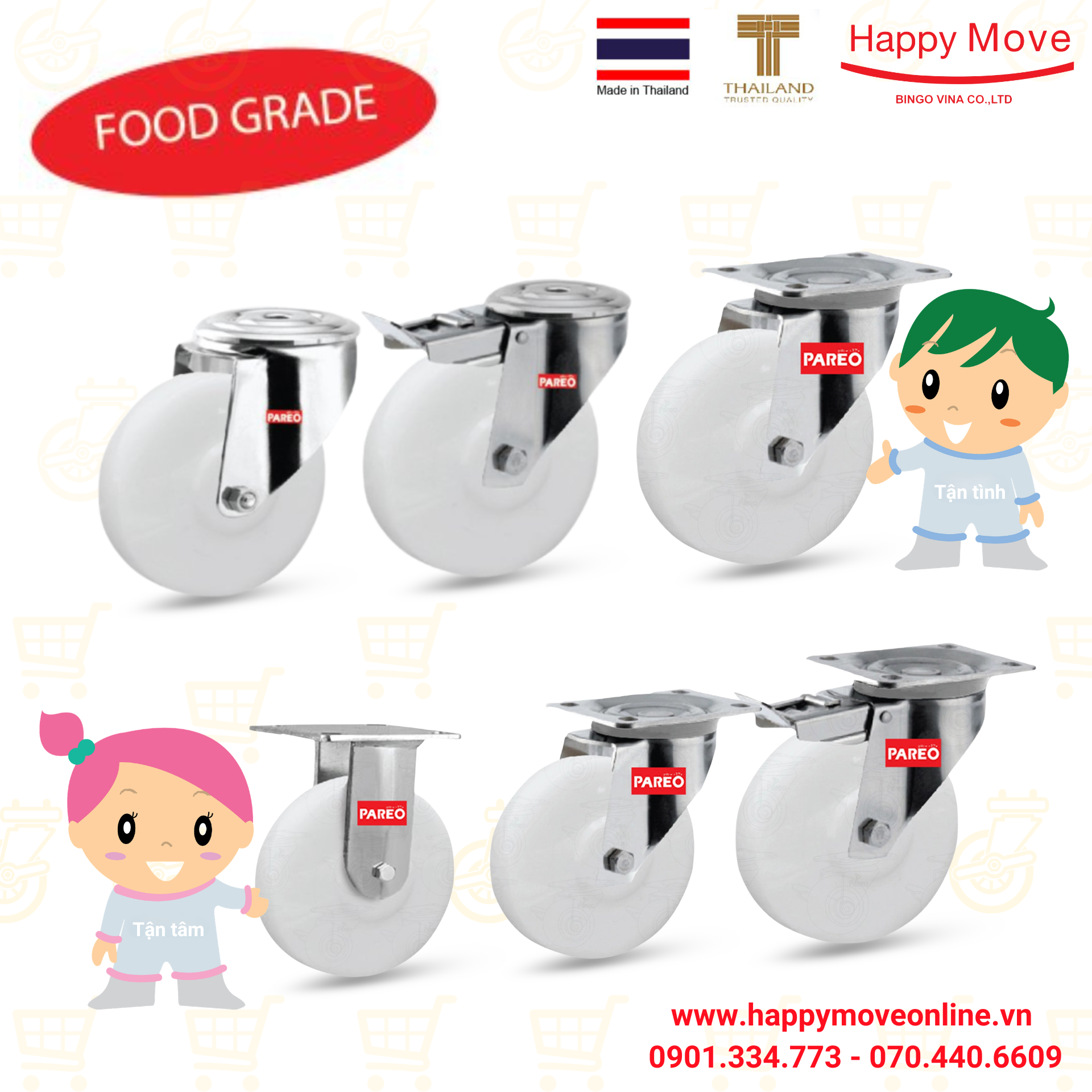 Tại sao bánh xe Nylon Nanotech càng thép không gỉ lại phù hợp với doanh nghiệp của bạn?