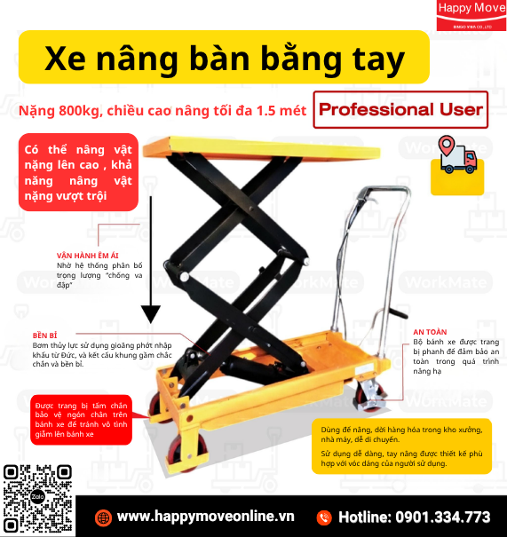 Xe nâng bàn là gì? Vì sao xe nâng bàn là lựa chọn hàng đầu của doanh nghiệp?