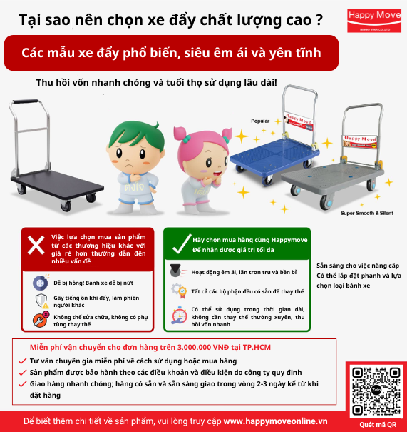 Tại sao bạn nên chọn xe đẩy chất lượng cao?