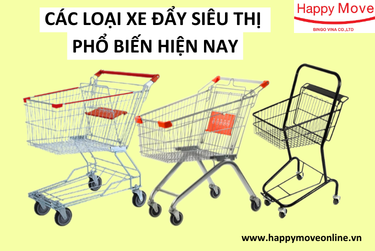 CÁC LOẠI XE ĐẨY SIÊU THỊ PHỔ BIẾN HIỆN NÀY