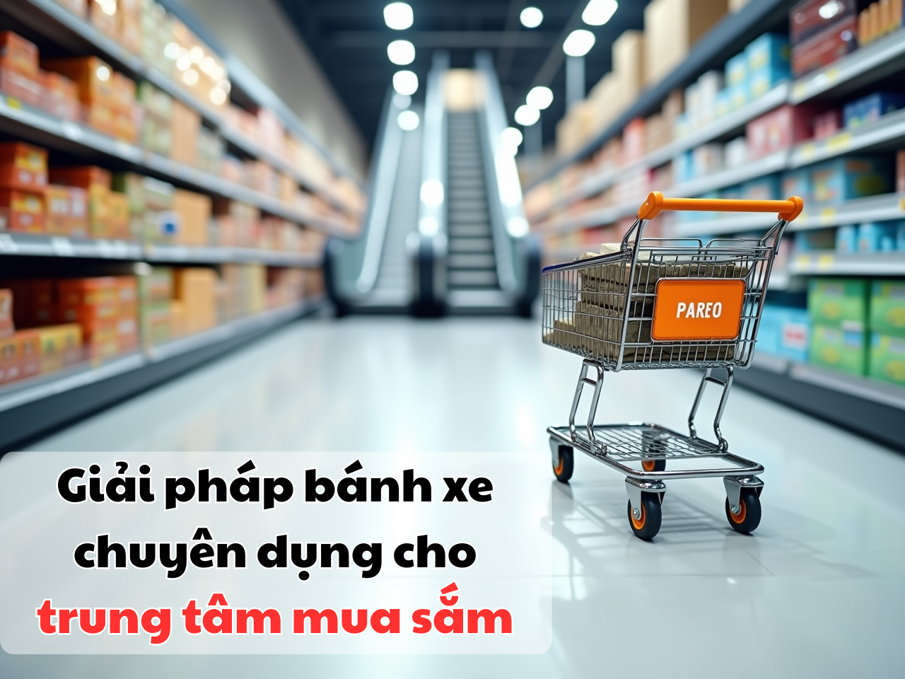Nâng cao trải nghiệm mua sắm với bánh xe đẩy hàng chất lượng cao từ PAREO