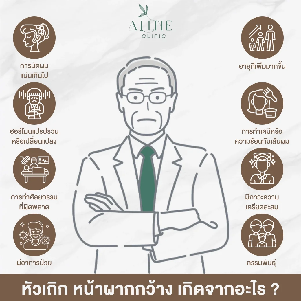 หัวเถิก หน้าผากกว้าง เกิดจากอะไร