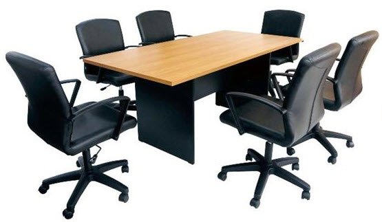 ชุดโต๊ะประชุม+เก้าอี้ สำหรับ 6 ที่นั่ง