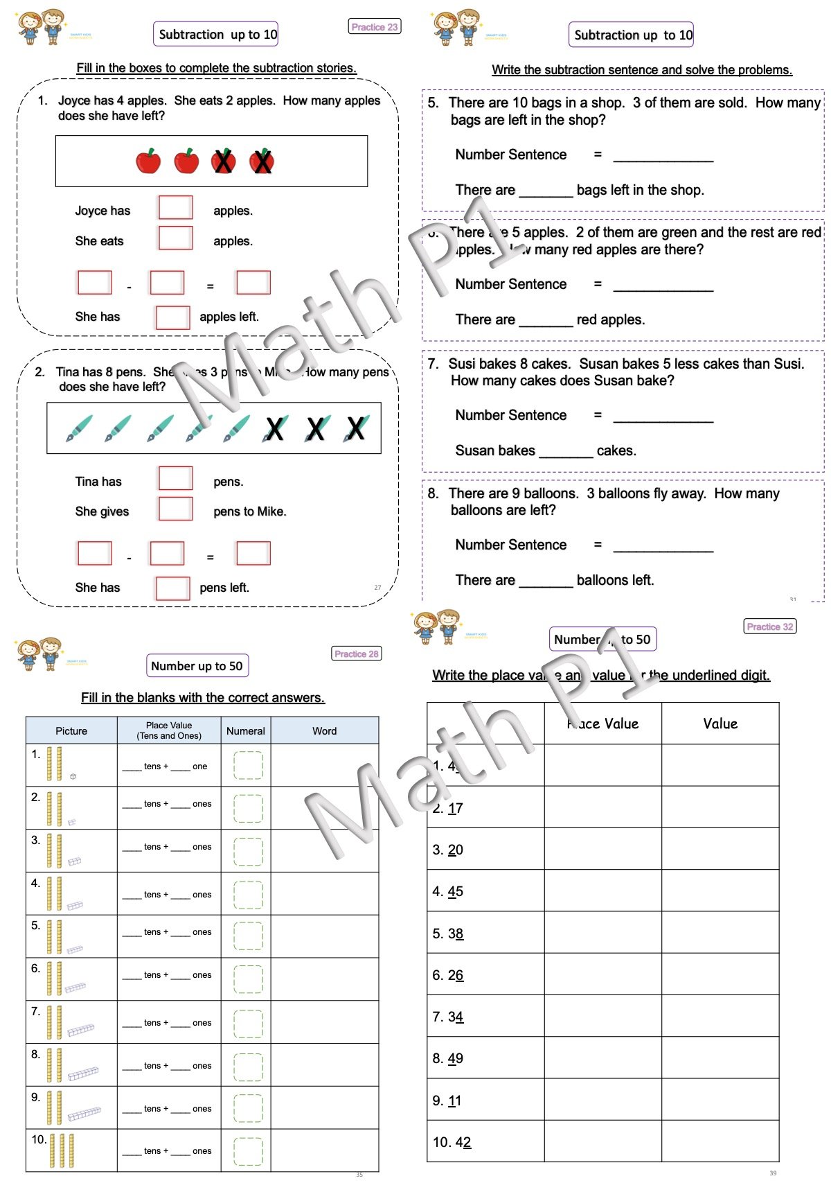 Mathematics G1 - smartkidzworksheets