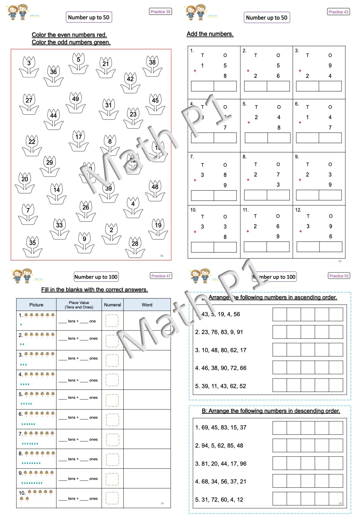 Mathematics G1 - smartkidzworksheets