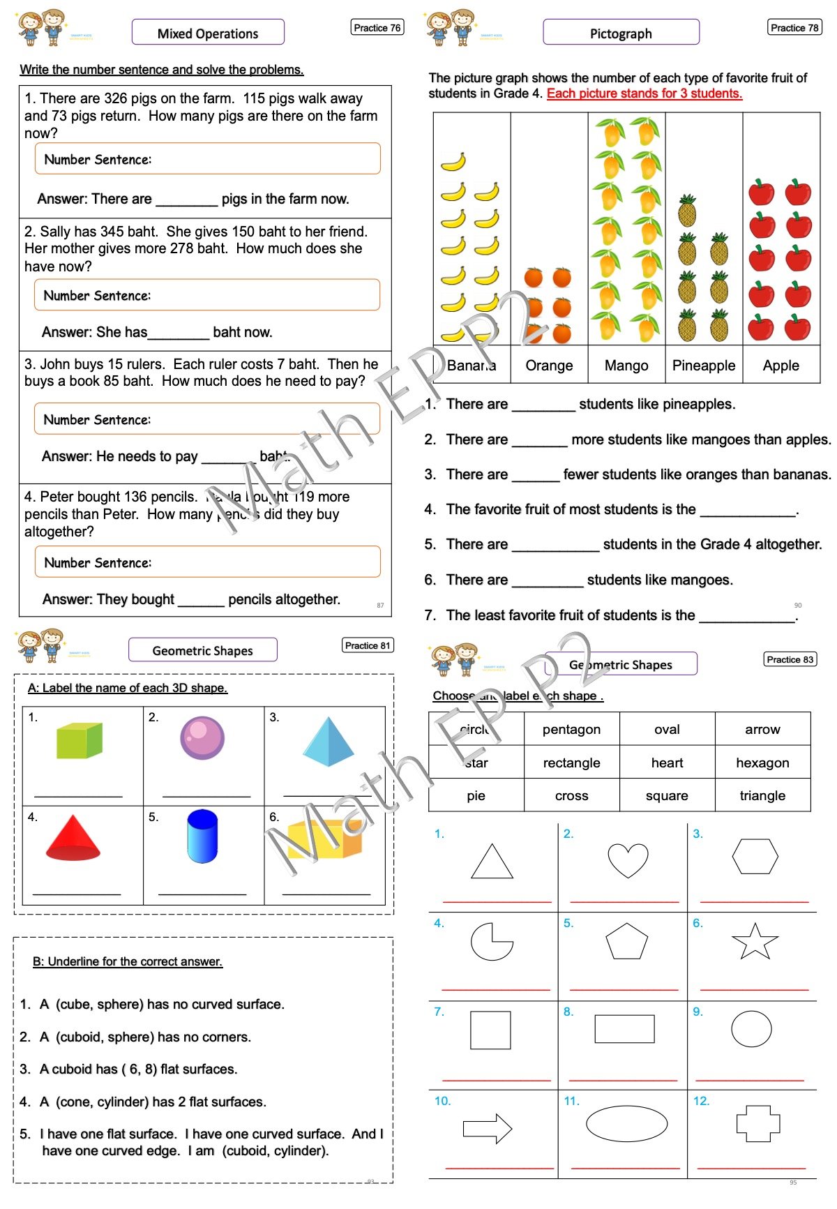 Fwd Math G2 Mathematics G2 - smartkidzworksheets