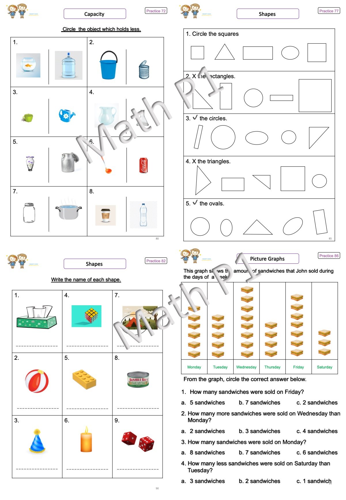 Mathematics G1 - smartkidzworksheets