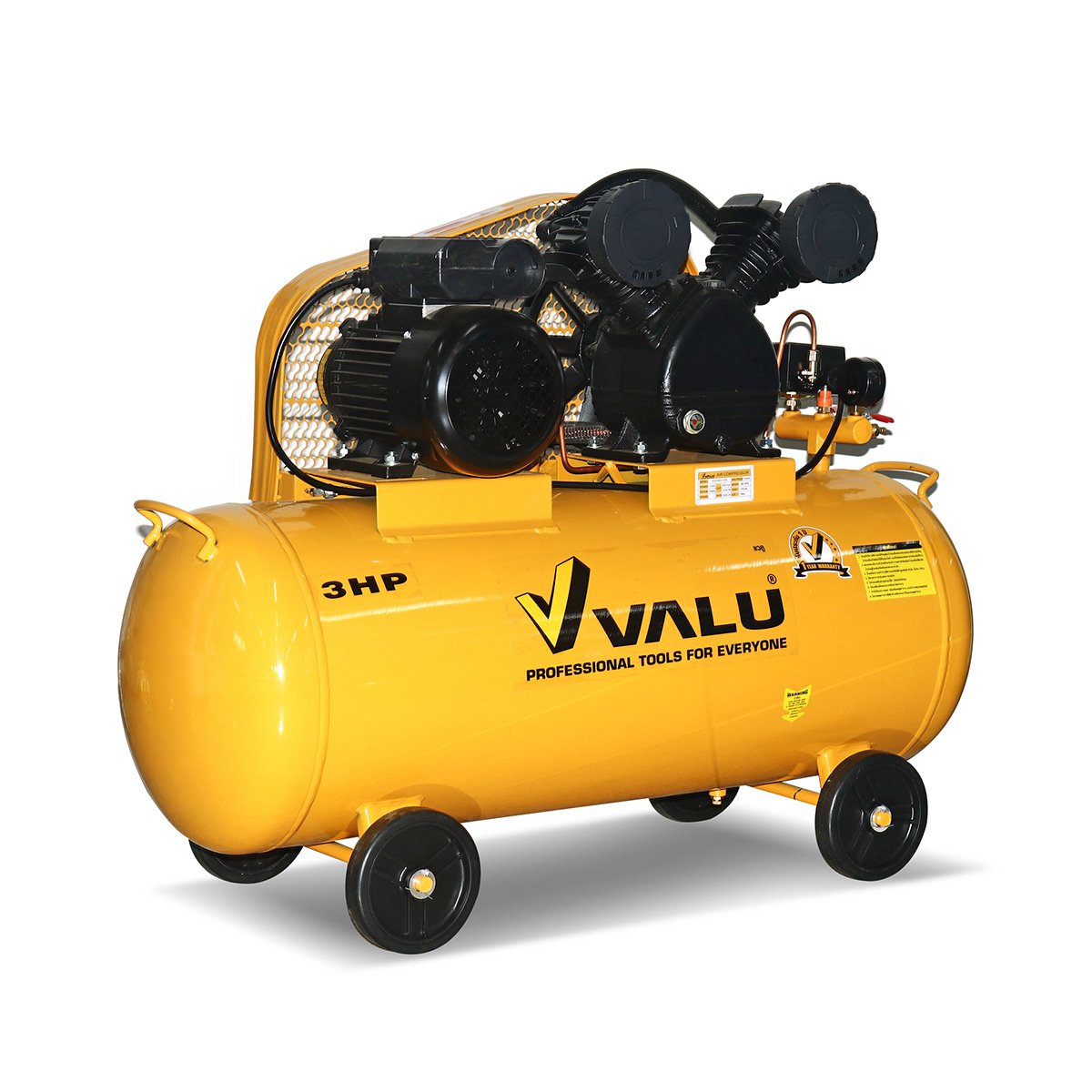 ปั๊มลมสายพาน VALU ถัง 100 ลิตร รุ่น 2065-100