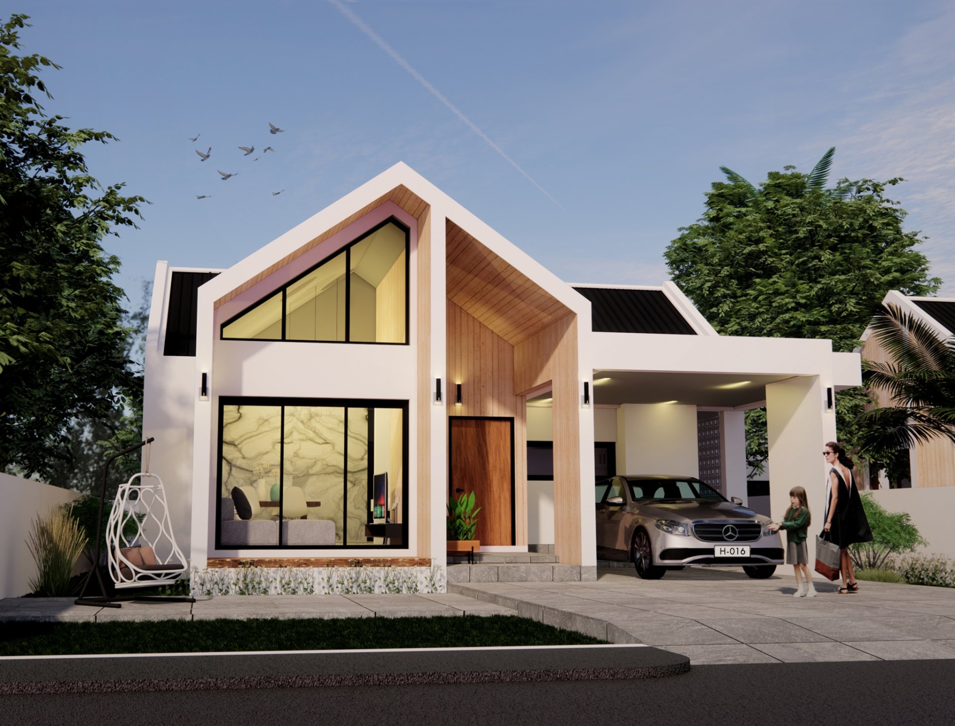 แบบบ้าน H-016 - home-perspective