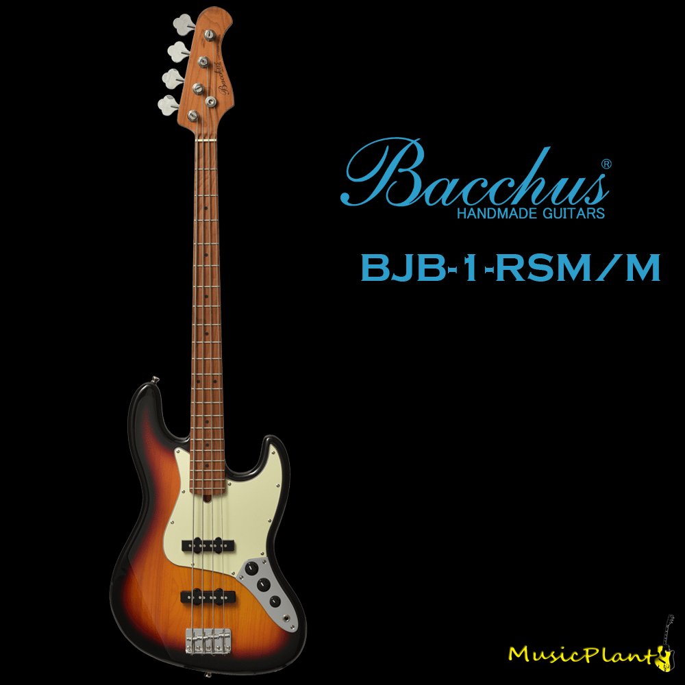 Bacchus เบสไฟฟ้า รุ่น BJB-1-RSM/M 3TS - musicplant