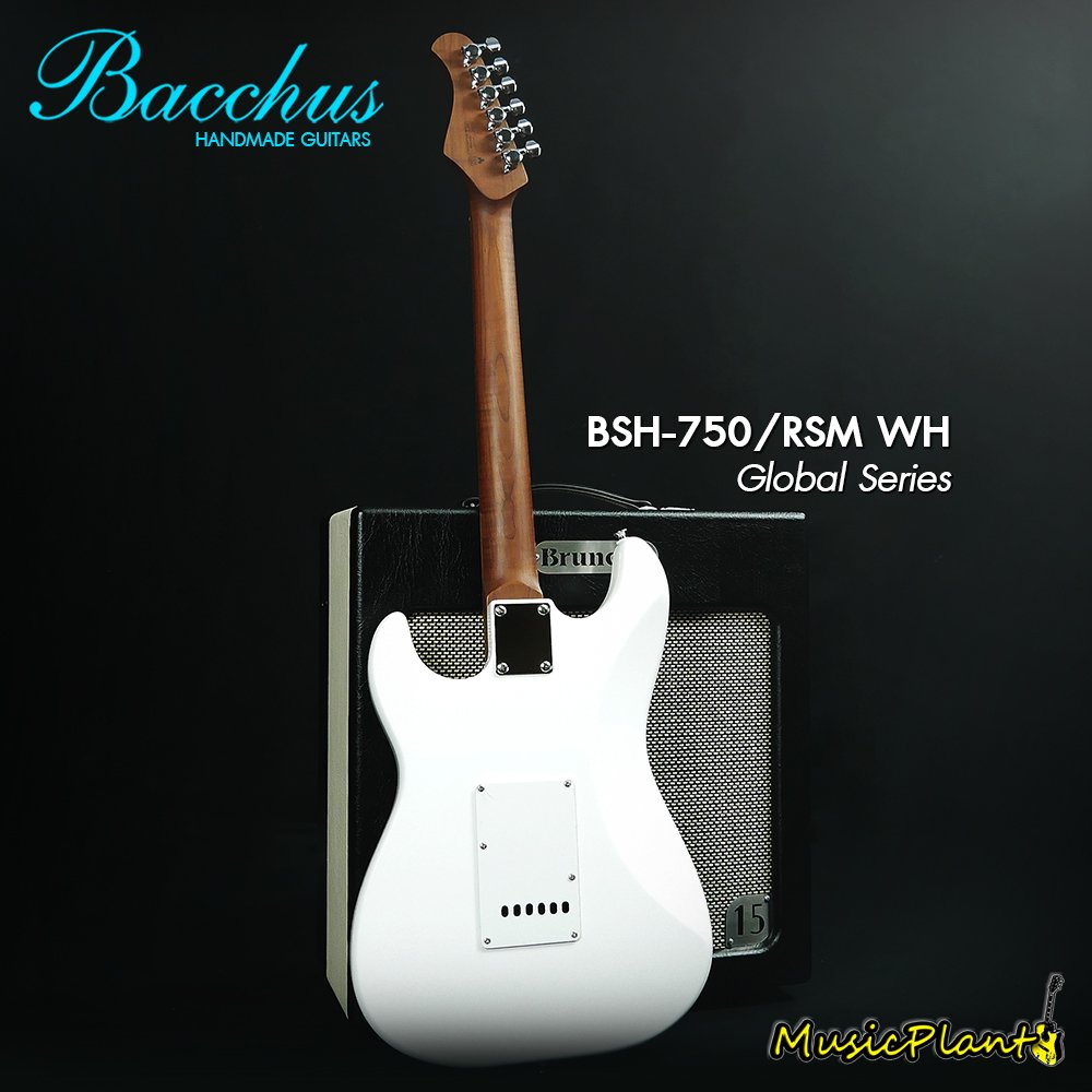 Bacchus กีตาร์ไฟฟ้า รุ่น BSH-750/RSM WH - musicplant
