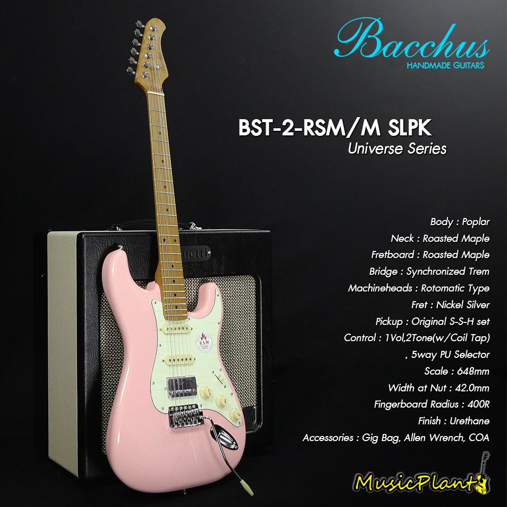 Bacchus กีตาร์ไฟฟ้า รุ่น BST-2-RSM/M SLPK - musicplant