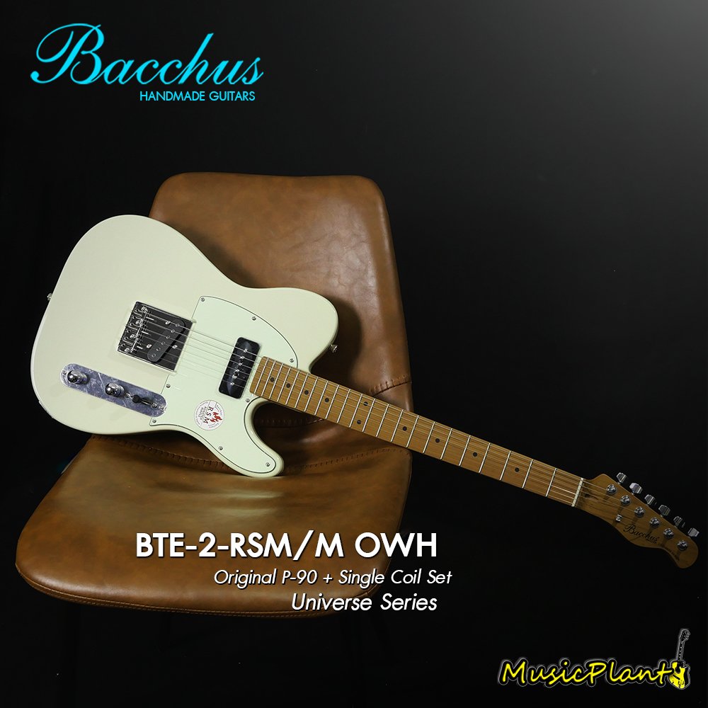 Bacchus กีตาร์ไฟฟ้า รุ่น BTE-2-RSM/M OWH (Original P-90 + Single