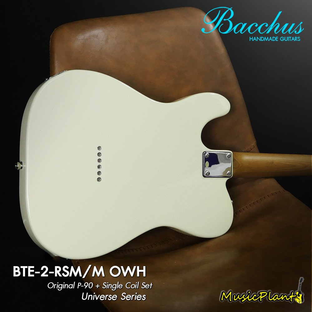 Bacchus กีตาร์ไฟฟ้า รุ่น BTE-2-RSM/M OWH (Original P-90 + Single