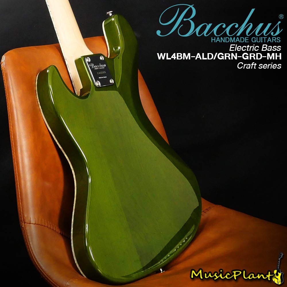 Bacchus เบสไฟฟ้า รุ่น WL4BM-ALD GRN-GRD-MH - musicplant