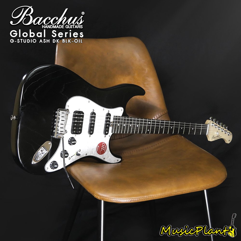 Bacchus G-STUDIO ASH/FS BLK/OIL Stratocaster Type Electric Guitar