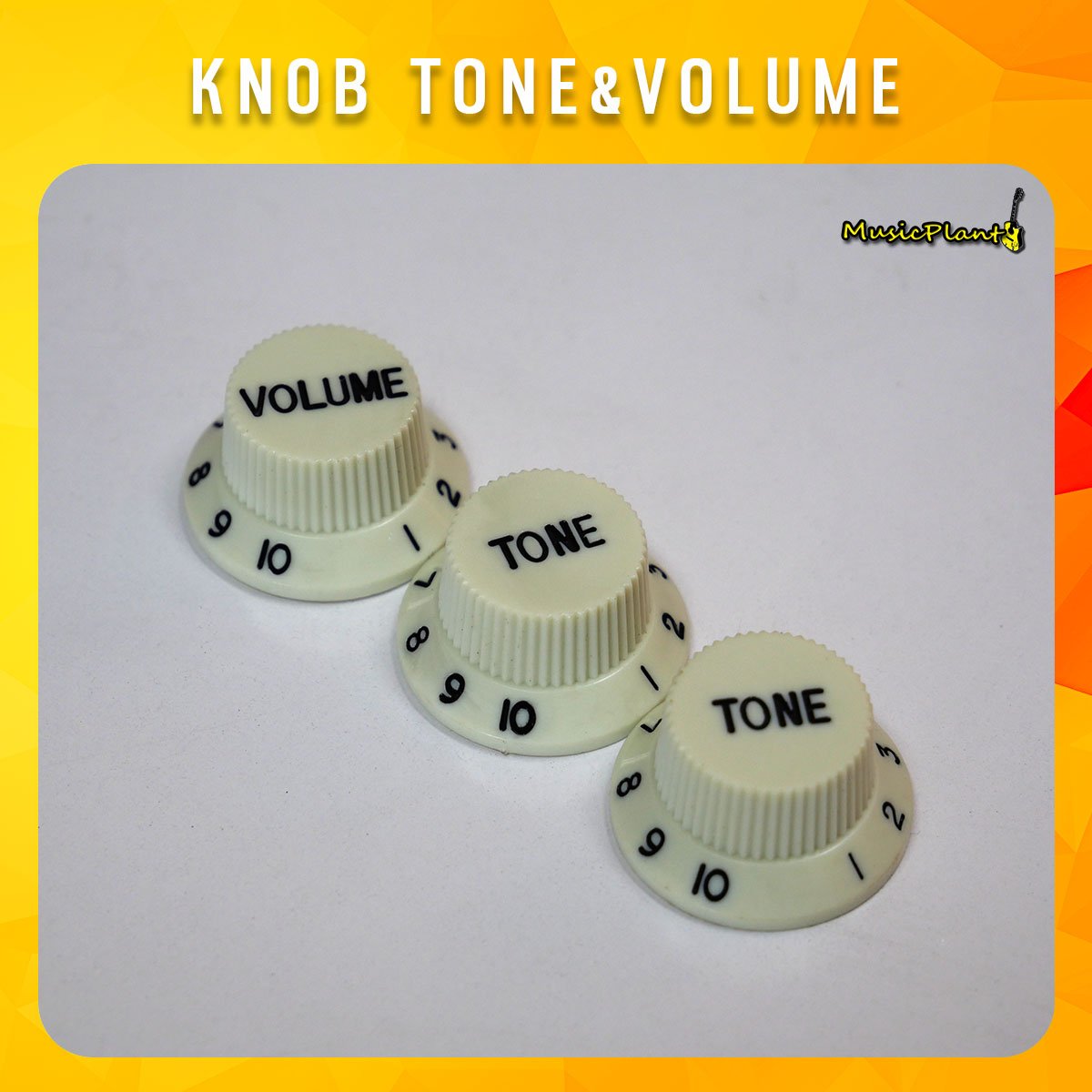 Guitar Knob ฝาครอบวอลลุมกีตาร์ ทรง Strat musicplant