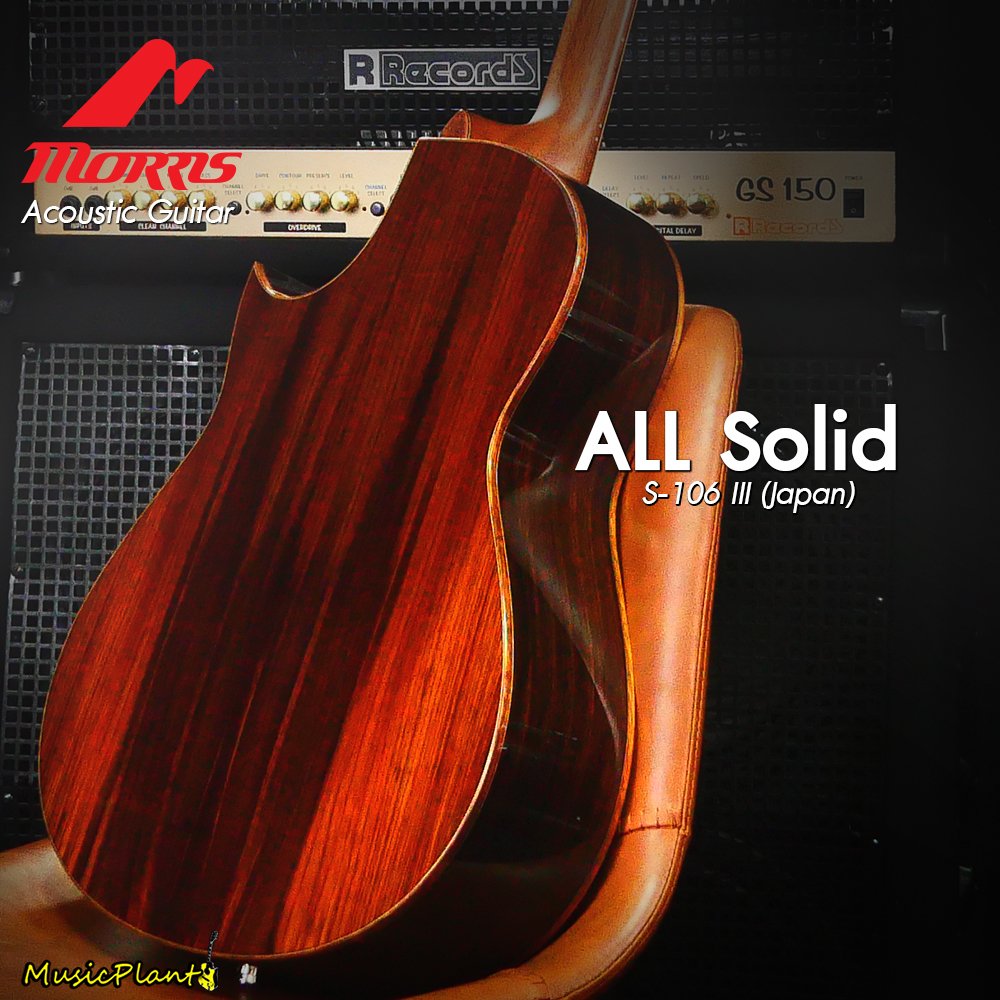 Morris กีตาร์โปร่งไฟฟ้า Acoustic Guitar รุ่น S-106III (Japan