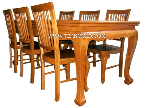 โต๊ะทานข้าวไม้สัก_002