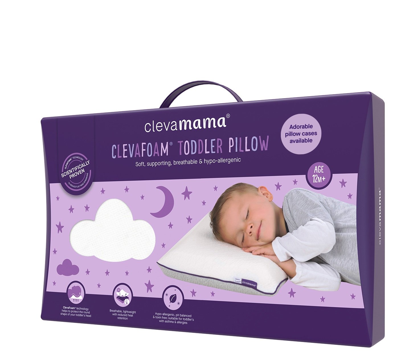 CLEVAMAMA หมอนสำหรับเด็ก Clevafoam รุ่น Toddler Pillow (12m+)