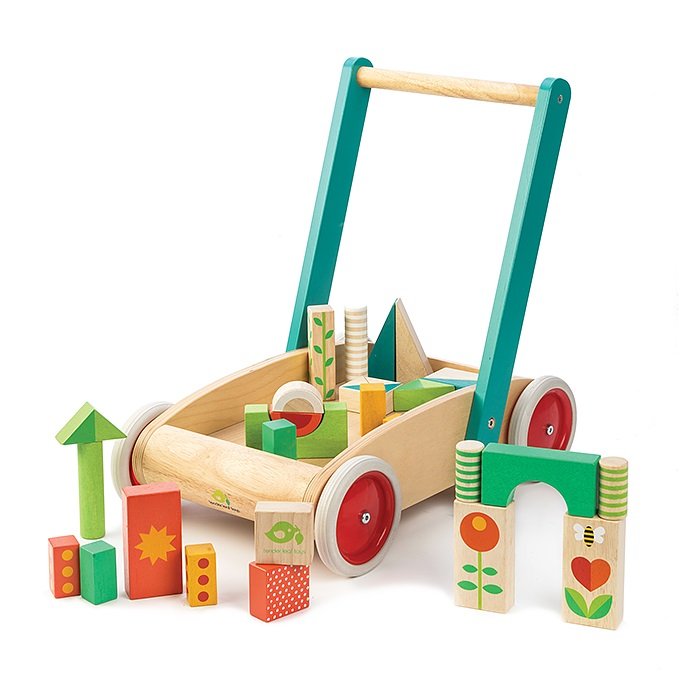 ของเล่นไม้ Baby Block Walker - Tender leaf toys