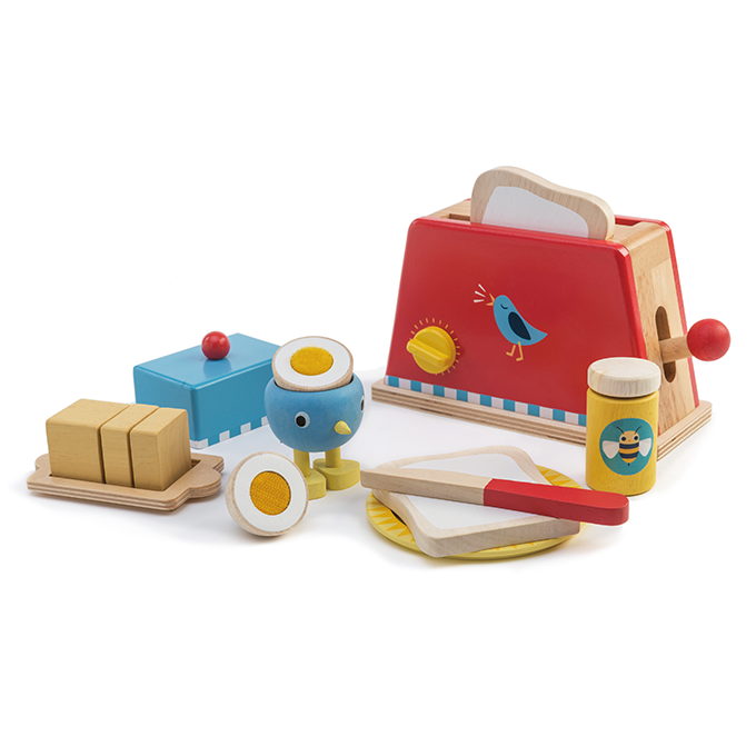 ของเล่นไม้ Toaster and Egg Set - Tender leaf toys
