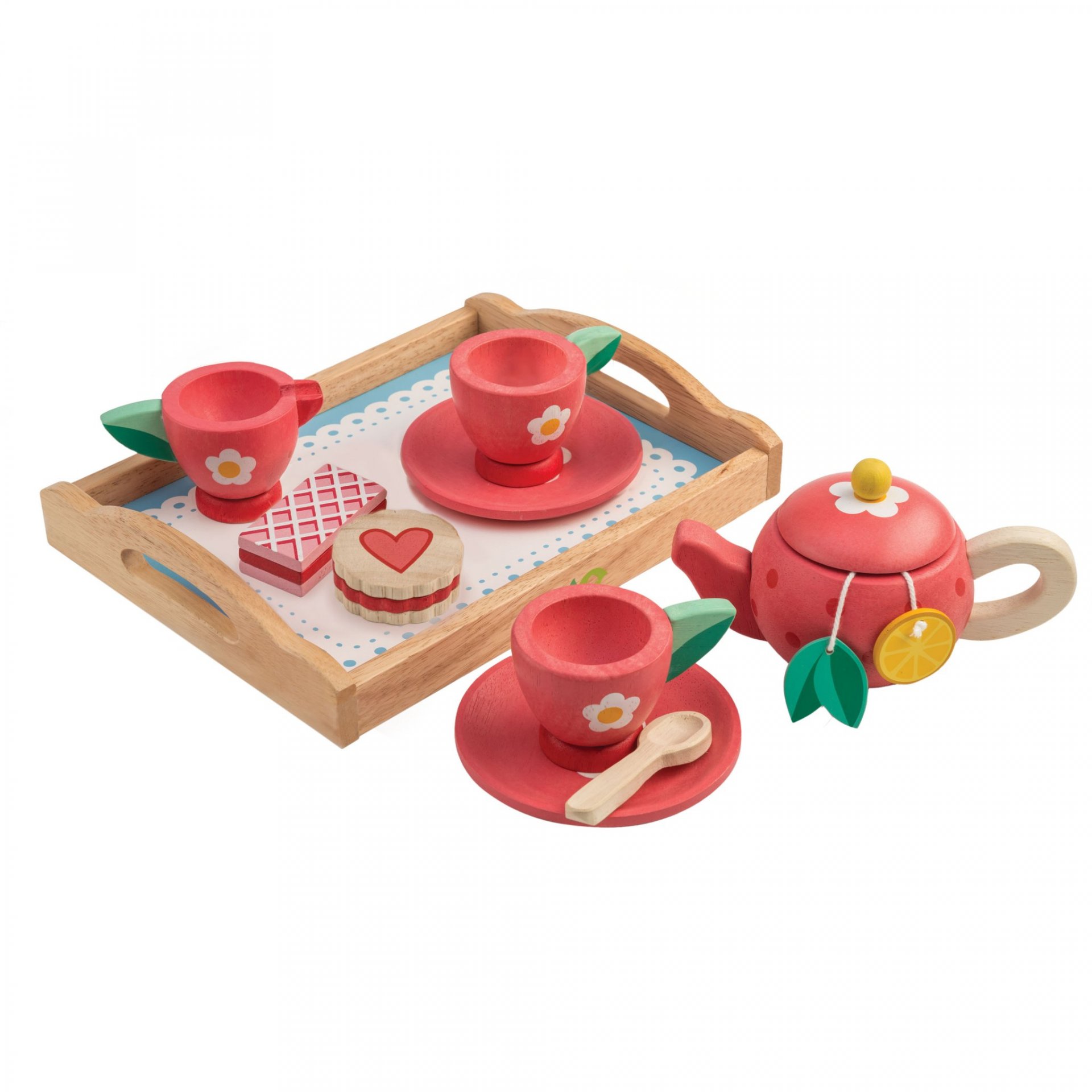 ของเล่นไม้ Tea Tray Set - Tender leaf toys