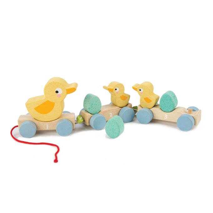 ของเล่นไม้ Pull Along Ducks - Tender leaf toys