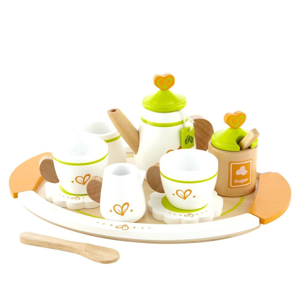 ชุดน้ำชาจำลอง ของเล่นเด็ก Tea Set for Two - Hape (18.5 x 25.5 x 12 cm) (3y+)