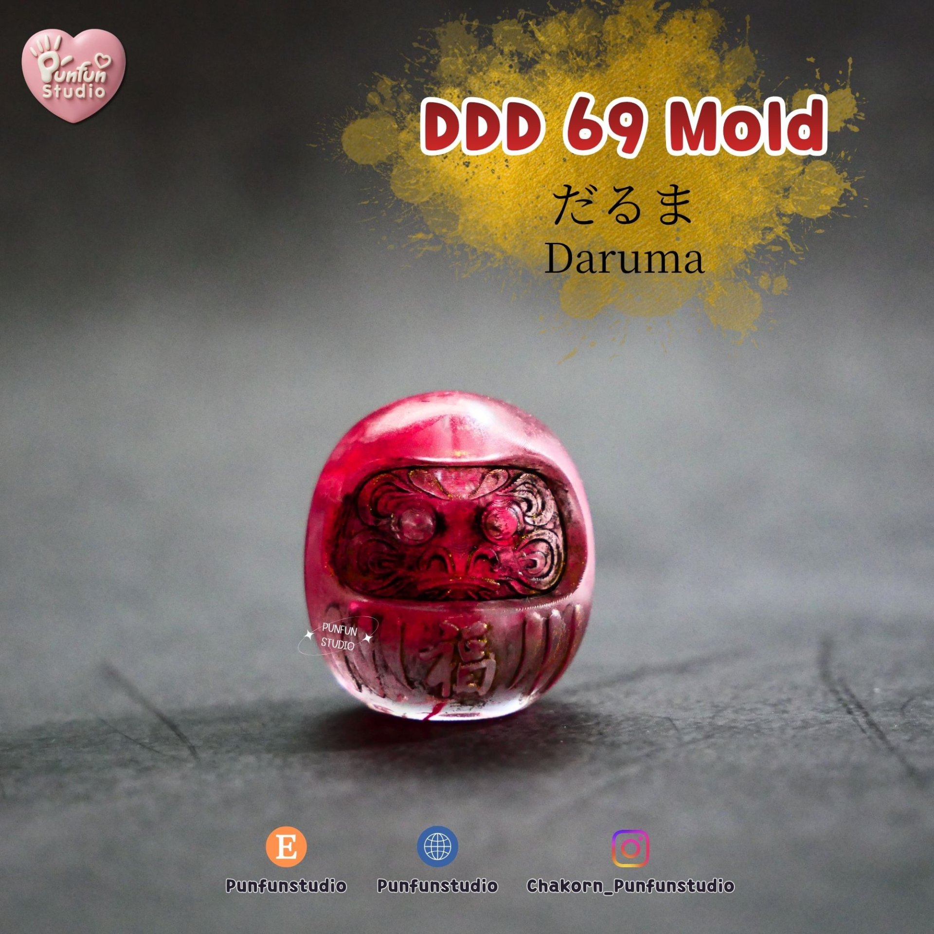 DDD 68-70 Tiny 3D Molds / Amulet UV resin Mold