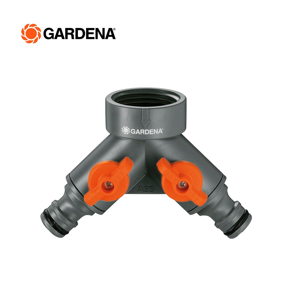 Gardena Hose Fittings Twin Tap Connector26.5 mm (G 3/4")