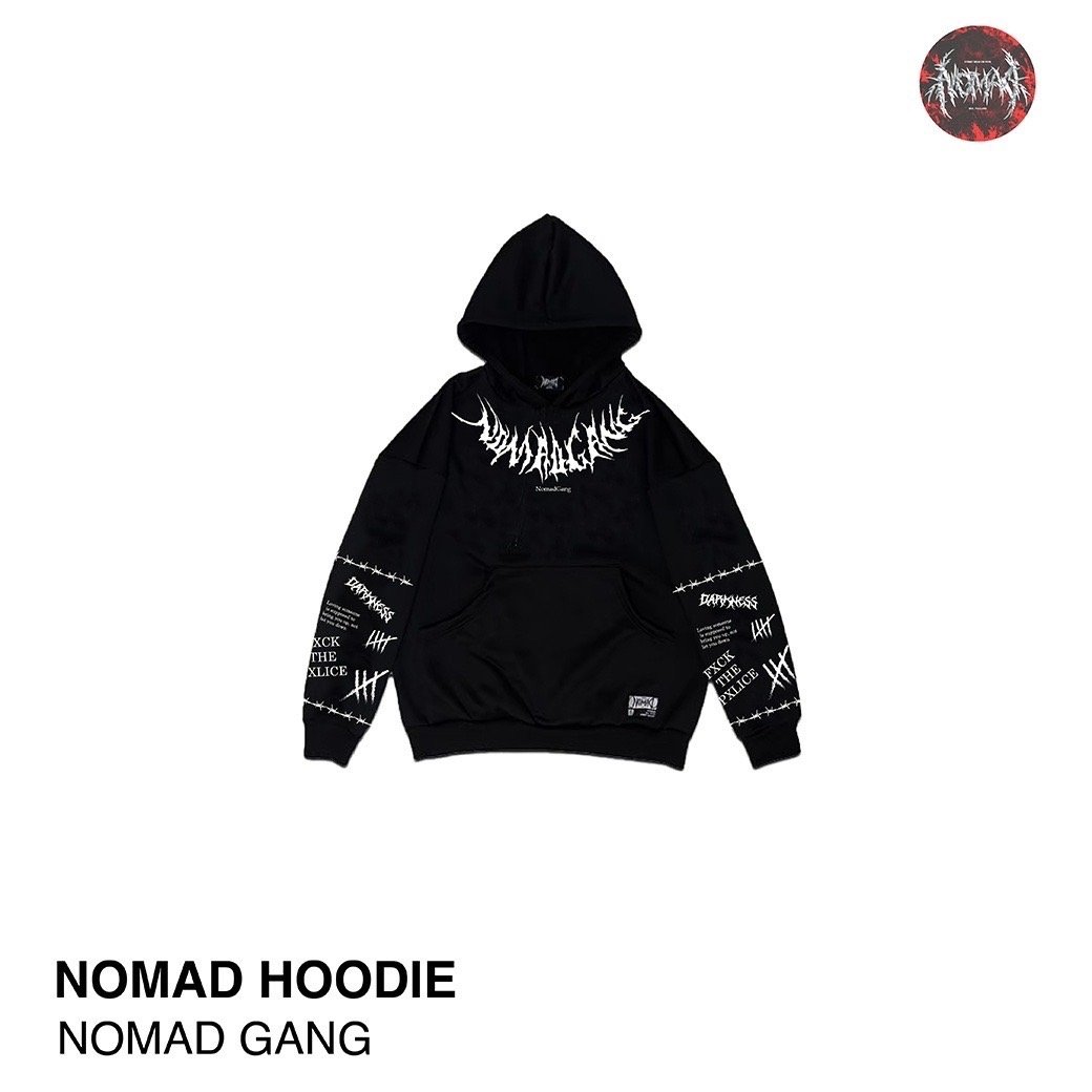 Nomad hoodie black " Nomad Gang ''